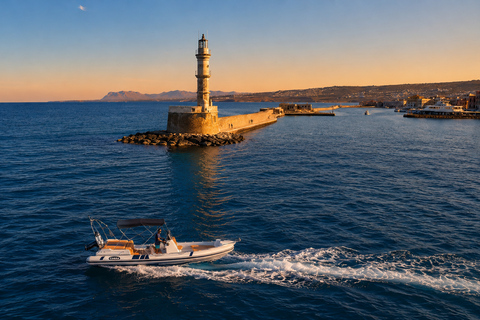 Chania Bay: Private Cruise with Snacks&Drinks, Snorkel-11PAX