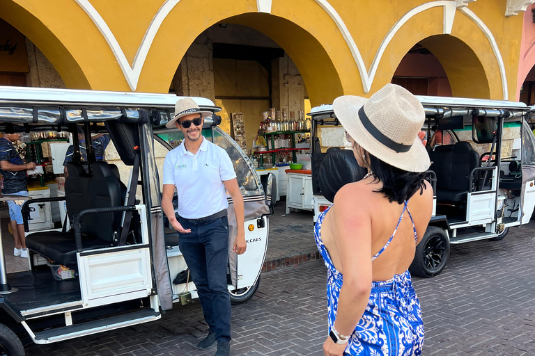 Private Tuk-Tuk City Tour + Shared Cartagena Bay Sunset Cartagena: Private Guided City Tour by Tuk-Tuk