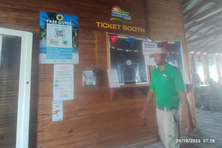 From Your Hotel in San Ignacio to Caye Caulker/Van + Ferry