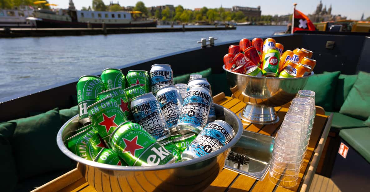 Afbeelding 5 van Amsterdam: grachtenrondvaart met gids en drankjesoptie