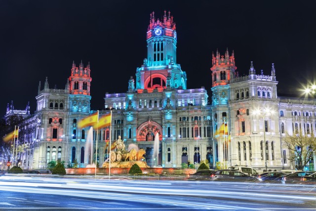 Visit Madrid Open-Top Double-Decker Christmas Bus Tour with Guide in El Prado, Madrid, Spain