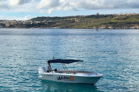Malta: Private Boat Trip to Blue Lagoon & Crystal Lagoon 4 Hours