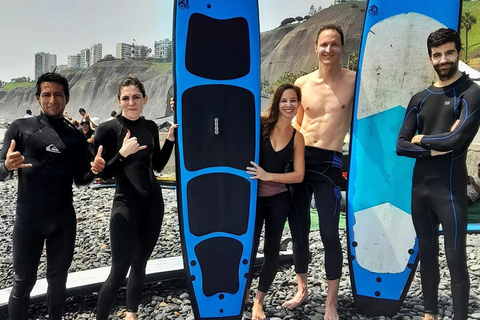 Leçon de surf privée à Lima