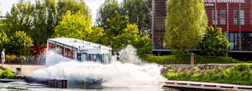 Paris : Visite en bus amphibie de la ville et de la Seine