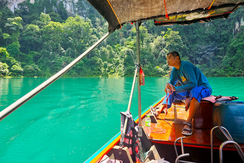 Khao Sok: Private Longtail Boat Tour at Cheow Lan LakeOption 2: 4-Hour Tour with Hotel Pickup and Drop-Off