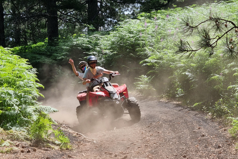 Etna volcano: Etna grand tour by quad bike with cave and lava flow visit