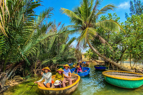 40 Minutos - Paseo en barco por el bosque de Cocoteros de AguaPaseo en barco con traslado al hotel desde Hoi An