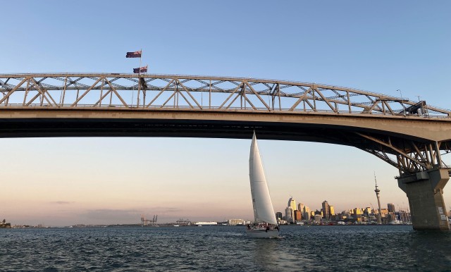 Visit Auckland Harbour 3-Course Dinner Cruise with Welcome Drink in Auckland