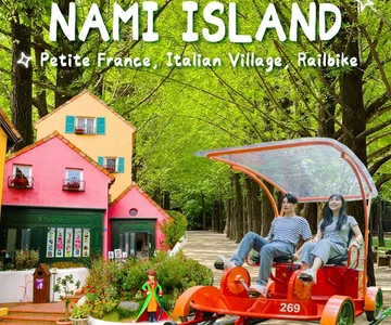 Seul: Nami, Petite France, Vila Italiana, Opção de Bicicleta Ferroviária