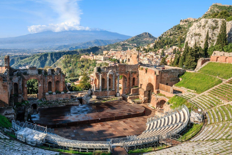 Von Cefalù: Tagestour zum Ätna und nach Taormina