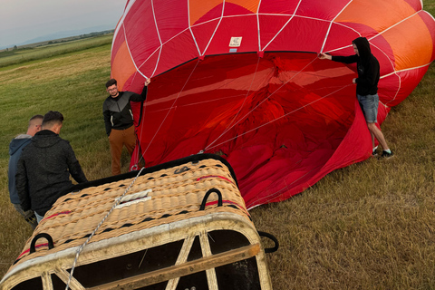 Heißluftballonfahrt in Kronstadt, Siebenbürgen