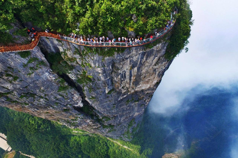 Tianmen Mountain with Tujia Brocade & Sandstone Art Tour Package 1 – Downtown Pickup