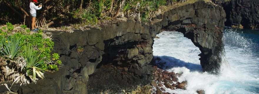 Samoa : Excursion d'une journée au parc national des falaises de lave et à la plage de sable noir