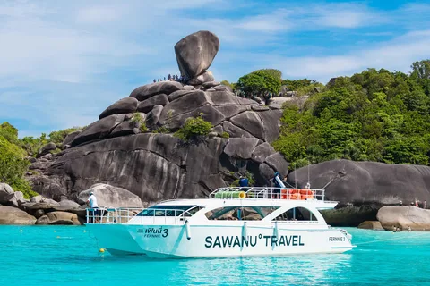 Phuket : Circuit des îles Similan en catamaran à grande vitesse