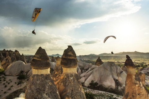Cappadoce : Expérience de parapente en tandem avec prise en charge à l'hôtel