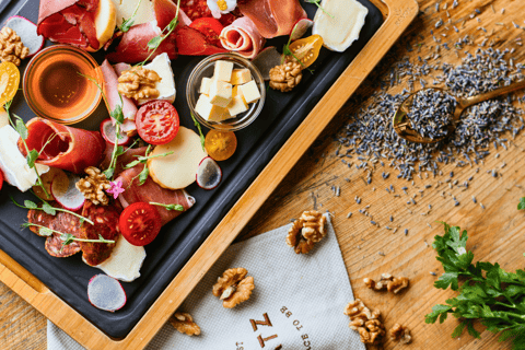 Food and Wine Tasting in Budapest by the Basilica