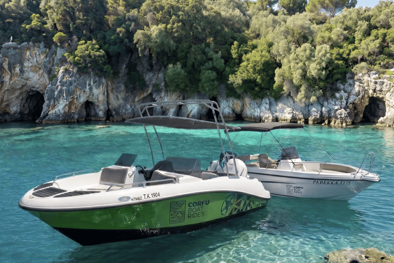 Corfu: Private Boat Cruise with Skipper & Snacks Corfu: Private Boat Cruise with Skipper & Snacks