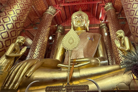 Ayutthaya Island Boat Experience with 3 Temple Stops