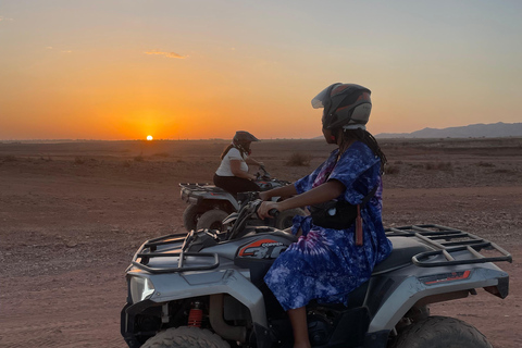 Marrakech: Quad excursie in de palmbossen en JbiletMarrakech : Privé balade en Quad in de palmeraie &amp; Désert