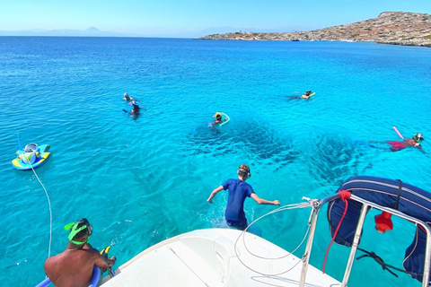 Héraklion : Croisière en catamaran sur l&#039;île de Dia pour les familles et les enfants