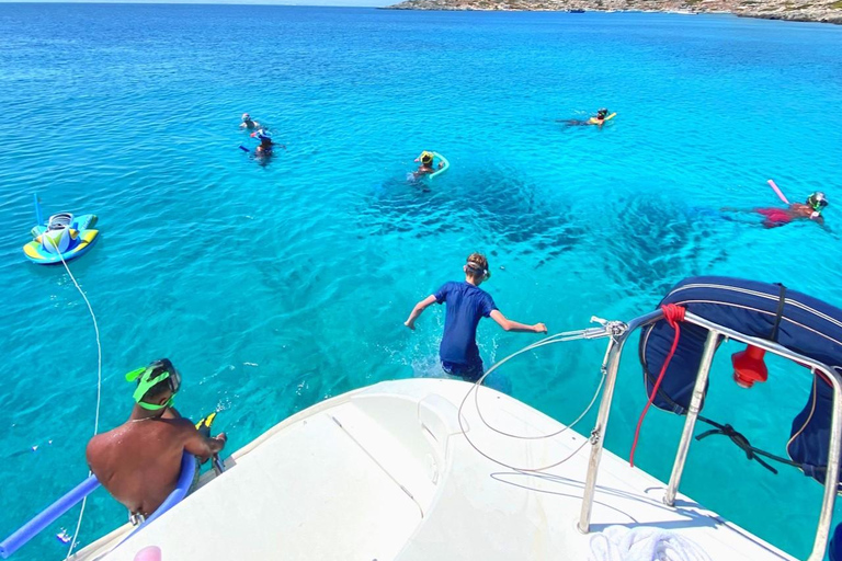 Heraklion: Crucero en catamarán por la isla de Dia para familias y niños