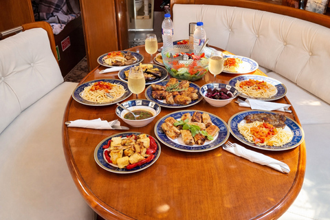 Rhodes Private Luxury Day Cruise Lunch, Coctails, Champagne