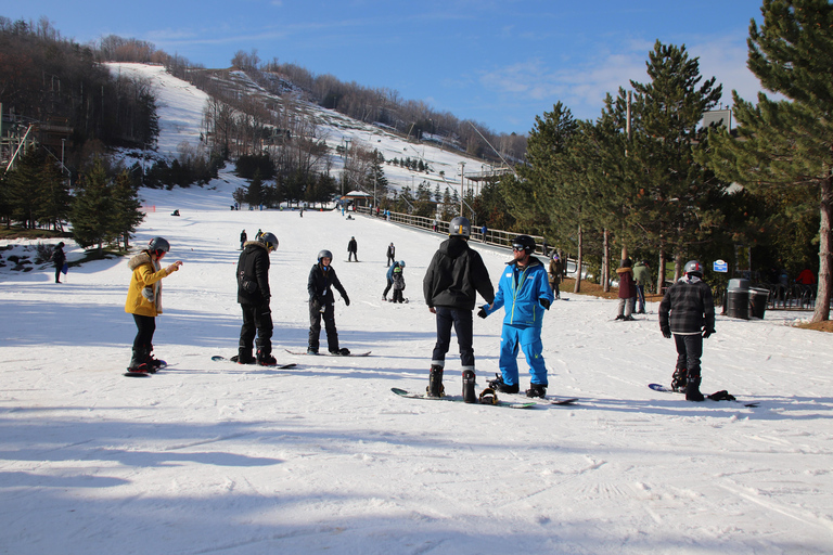 Blue Mountain: Skiing or Snowboarding for Beginners Transportation and Lesson