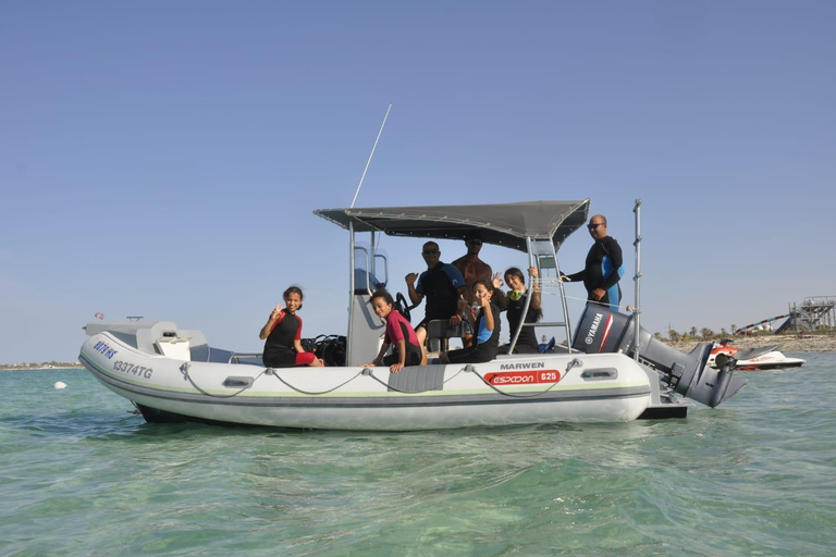 Djerba/Private Sea Ride 3h: Turquoise Sea Fort Kastil with lunch