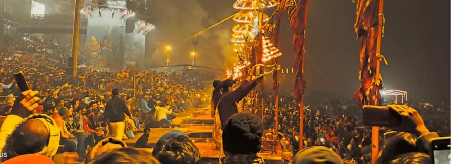 Varanasi : visite d'une journée tout compris avec vue sur le Gange