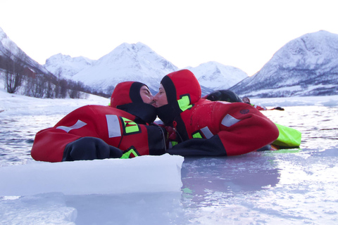 Tromsø: Arctic Ocean Floating Camp Rescue Suit Swimming Daytime Experience