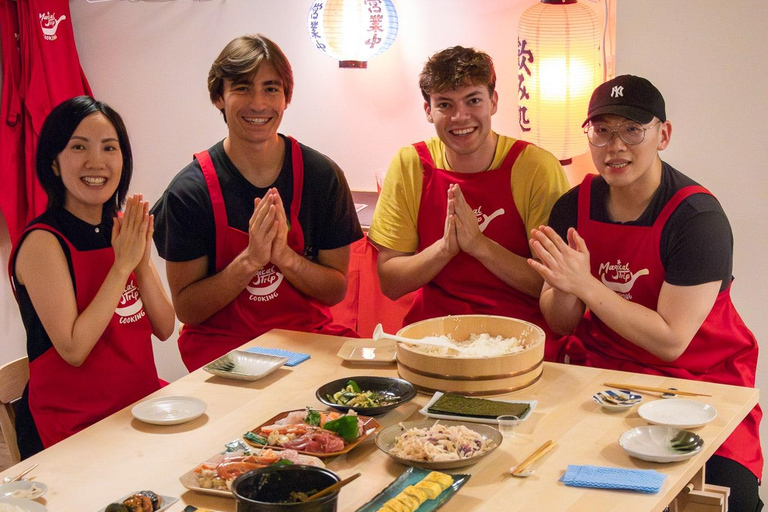 Tokyo : Cours de cuisine de type Izakaya avec dégustation de saké