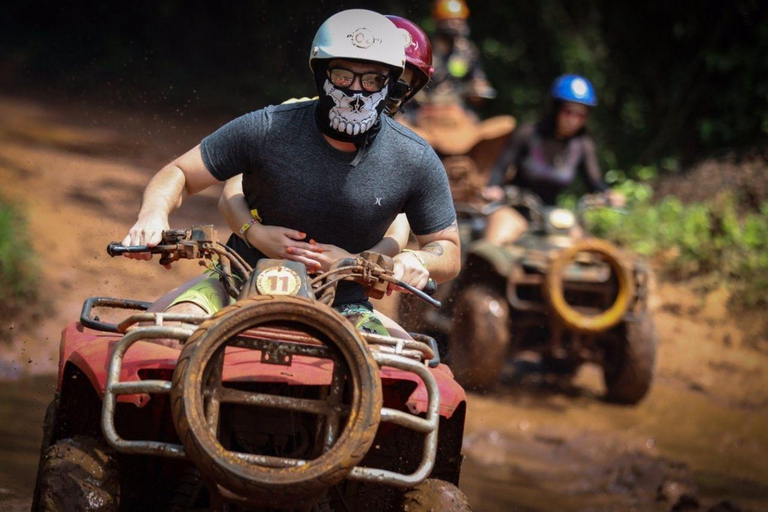 Cancun: Thrilling ATV Adventure, Ziplines and Cenote swim Shared ATV from Playa del Carmen