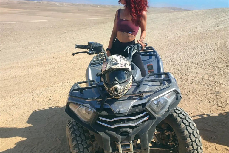 Marrakech: Tour del deserto di Agafay con quad, giro in cammello e cena