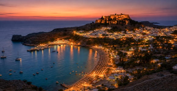 Lindos by Night and Wine Tasting