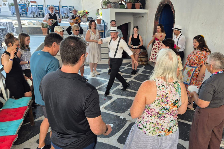 Santorini: Plate-Smashing Show & Fira Walking Tour