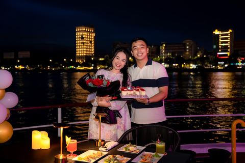 Da Nang: Poseidon Dinner Cruise with Live Entertainment Romantic Riverlights Dinner for Two – Lobster & Beef