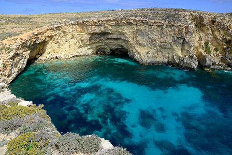 Malta: Roundtrip Ferry to Comino Blue Lagoon w/Gozo OptionFrom Marfa: Marfa—Comino Blue Lagoon—Marfa