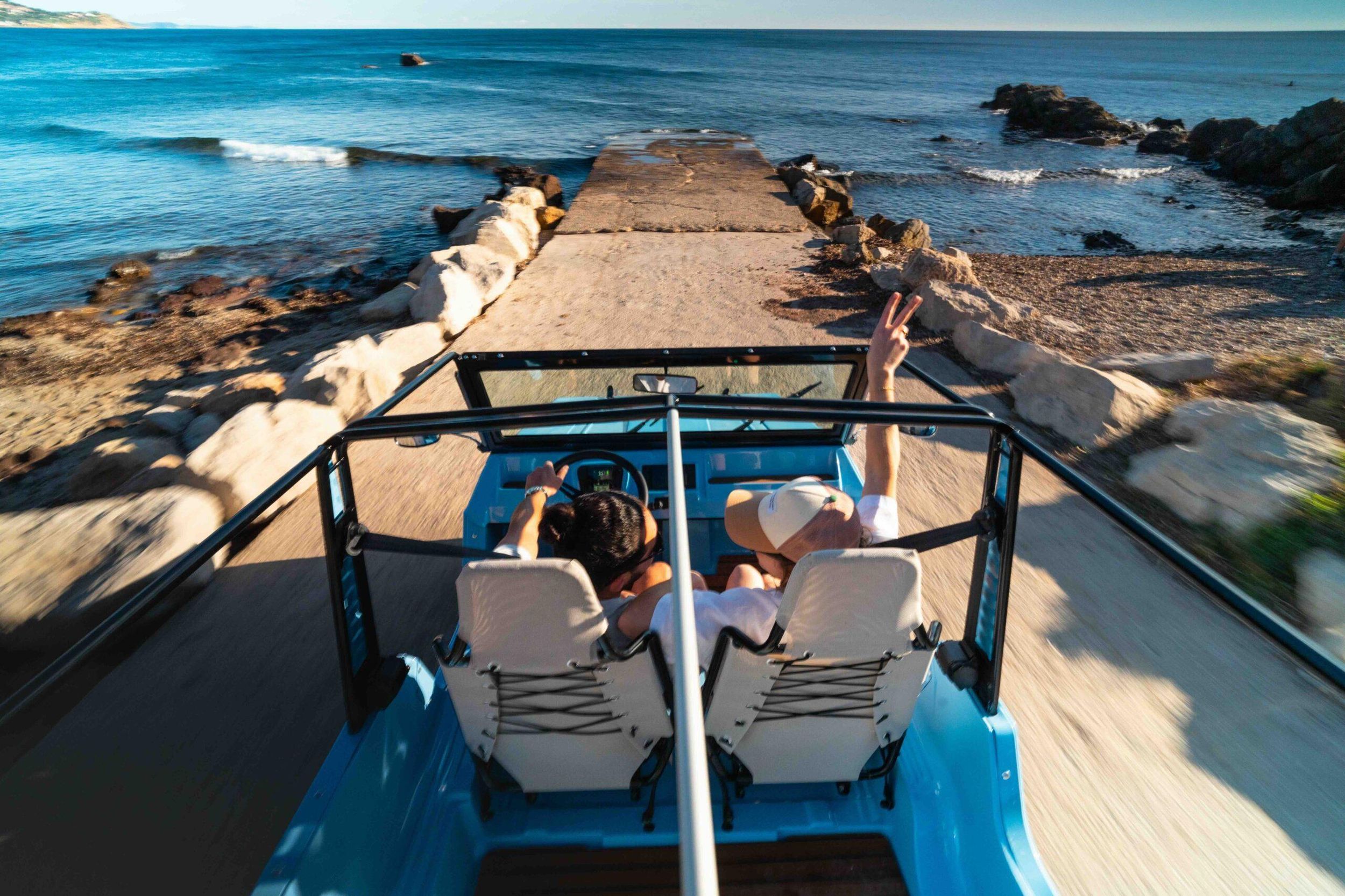 Fahrt mit dem elektrischen Méhari – Golf von Saint-Tropez