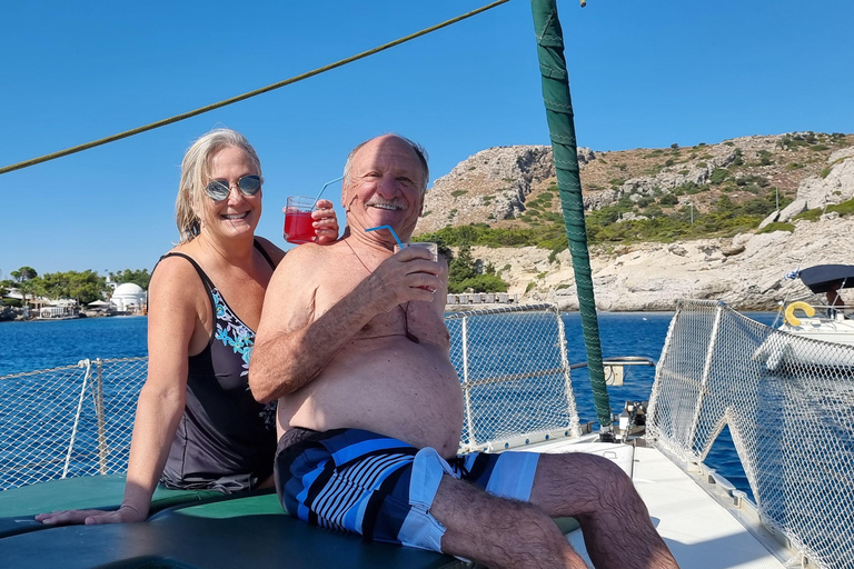Rhodes Private Luxury Day Cruise Lunch, Coctails, Champagne