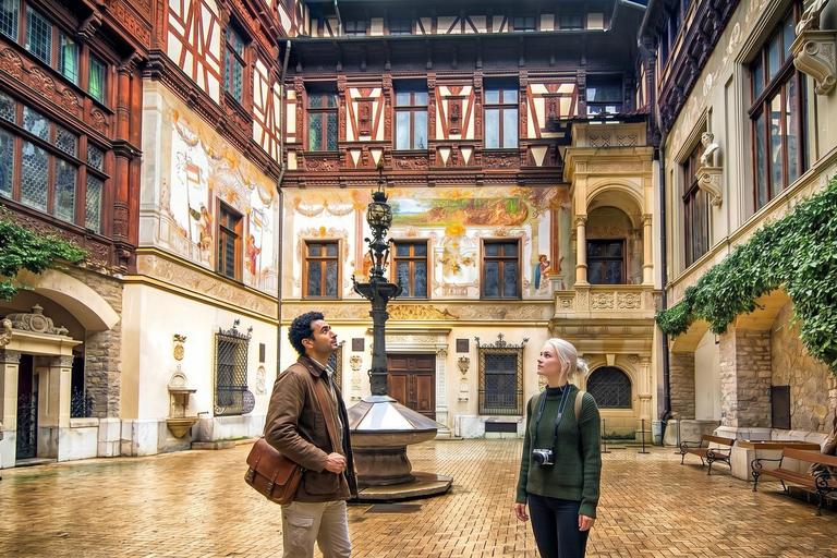 Dracula Castle, Peles Castle and Brașov Day Trip Bucharest COACH TOUR Audio guide in 24 languages