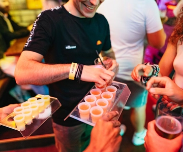 Copenhagen: Guided Party Pub Crawl with 4 Shots and 1 Drink