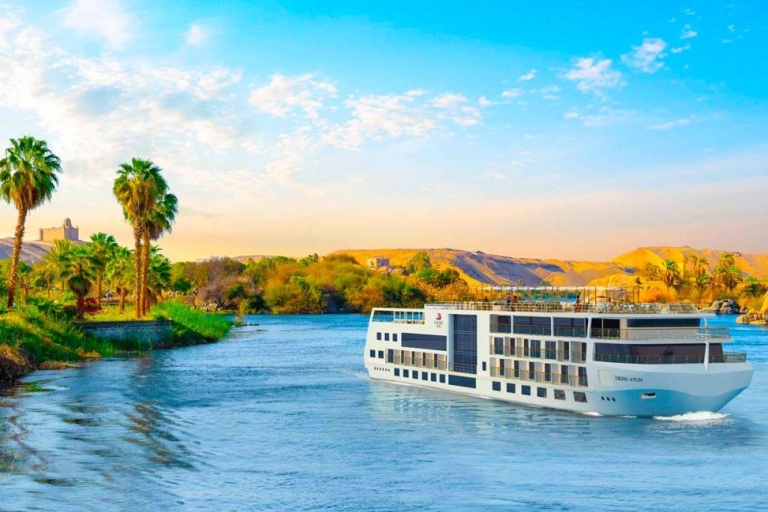 Z Kairu: 3-dniowy rejs po Nilu Luxor, Asuan lotami4-dniowy rejs po Nilu Asuan i Luksor samolotem