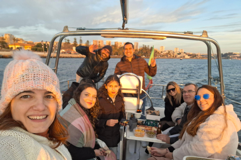 Porto,cruise with magical sunset ocean,open sail drink&snack Shared Magical Sunset Ocean