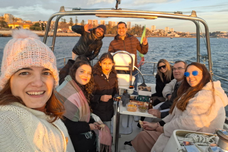 Porto,cruise with magical sunset ocean,open sail drink&snack Shared Magical Sunset Ocean