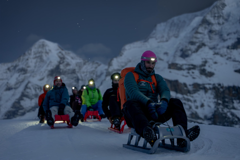 From Interlaken: Sunset Sledding with Fondue