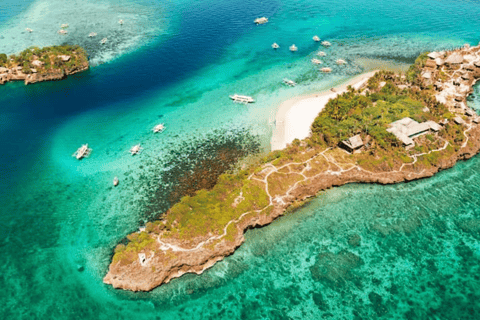 Boracay: Island Hopping, Helmet Diving, and Parasailing Tour