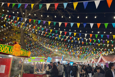 Baku: Winter Lights and Fair Tour with Hot Drinks