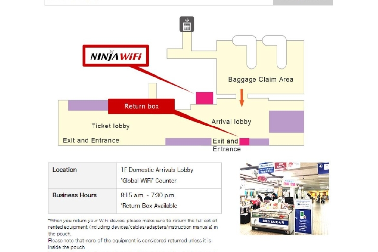 Kanazawa, Japon : Location de WiFi mobile - Aéroport de KomatsuLocation de 10 à 11 jours