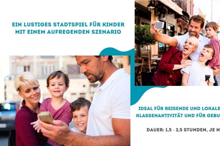 Düsseldorf: Self-guided Kids/Family Treasure Hunt City Tour Schnitzeljagd in Düsseldorf für die ganze Familie auf DE