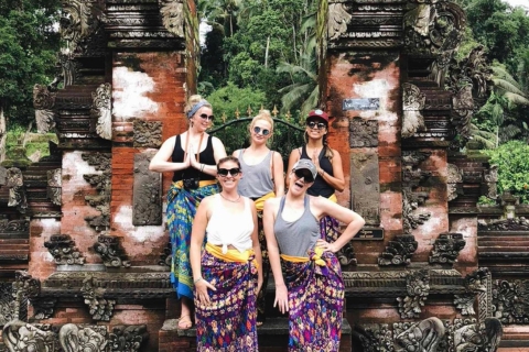 Bali: Ubud Affenwald, Reisterrassen, Tempel, WasserfallOption : Tour inkl. Eintrittskarten